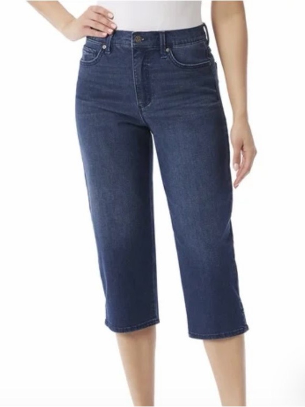 Gloria Vanderbilt Amanda Medium Wash 5 Pocket Capri Jeans